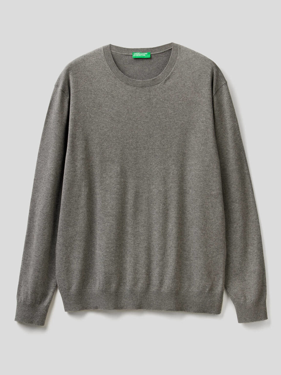 Maglia girocollo in misto cotone image number 1
