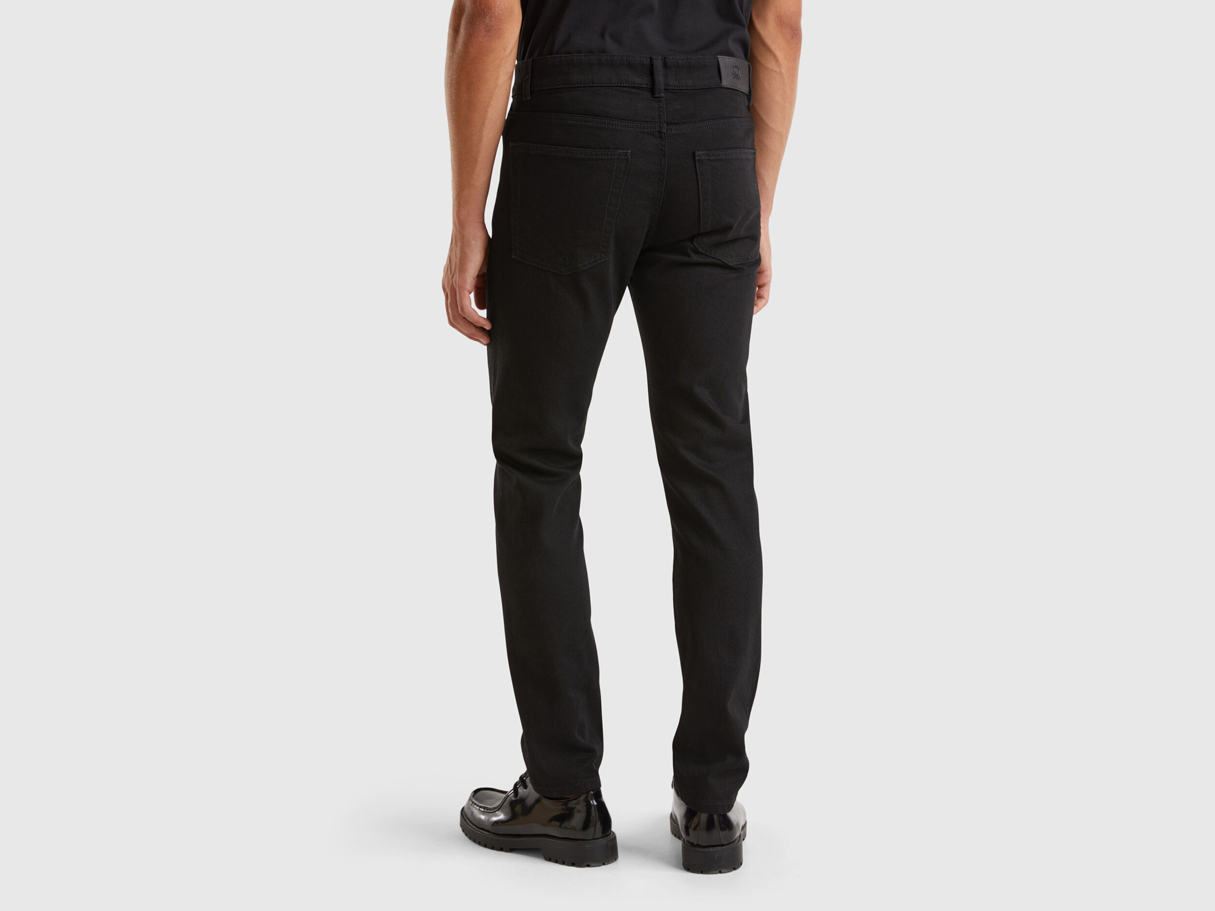 Jeans slim fit cinque tasche Nero Benetton