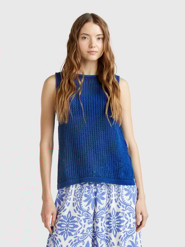 Top in maglia tricot Donna