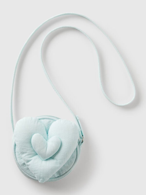 Borsa a tracolla con applicazione cuore Bambina