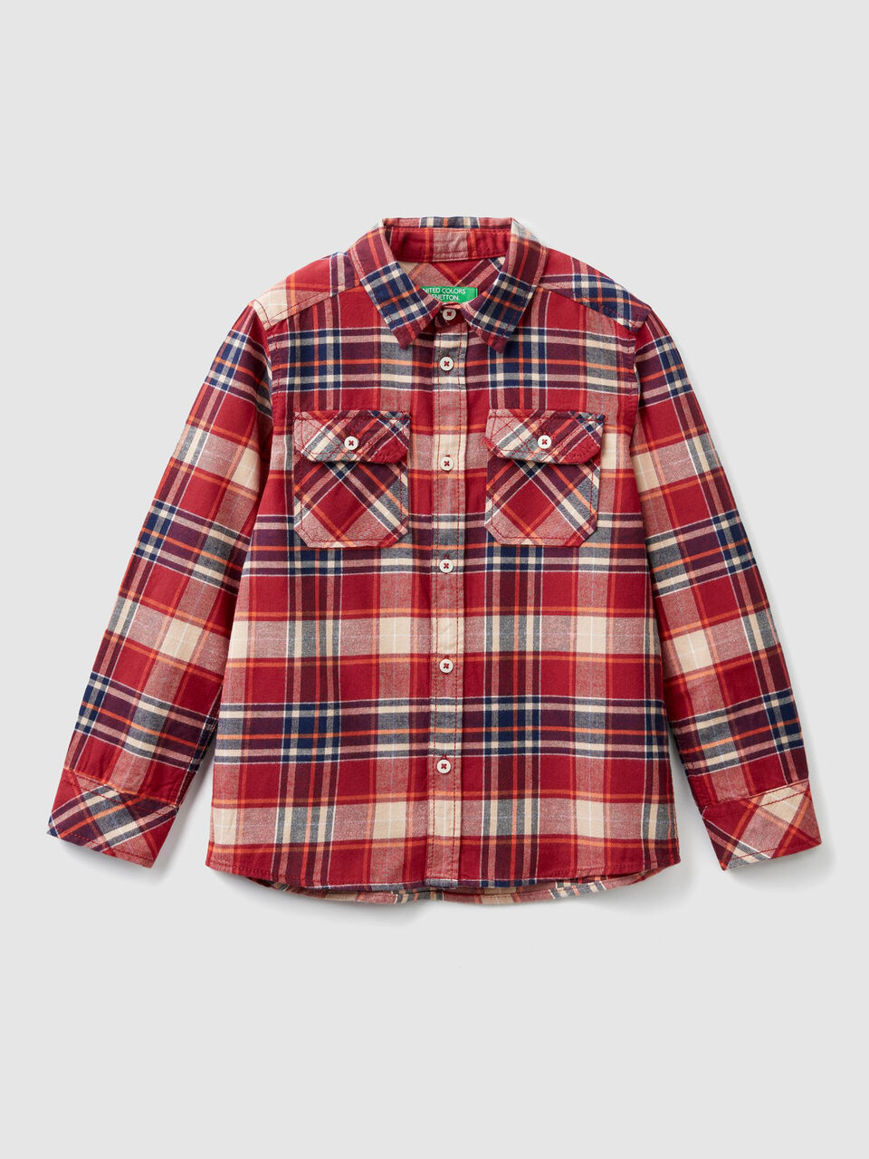 Camicia a quadri con taschini image number 1