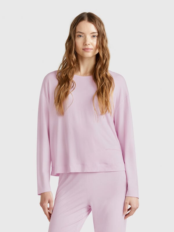 T-shirt manica lunga in Modal stretch Donna
