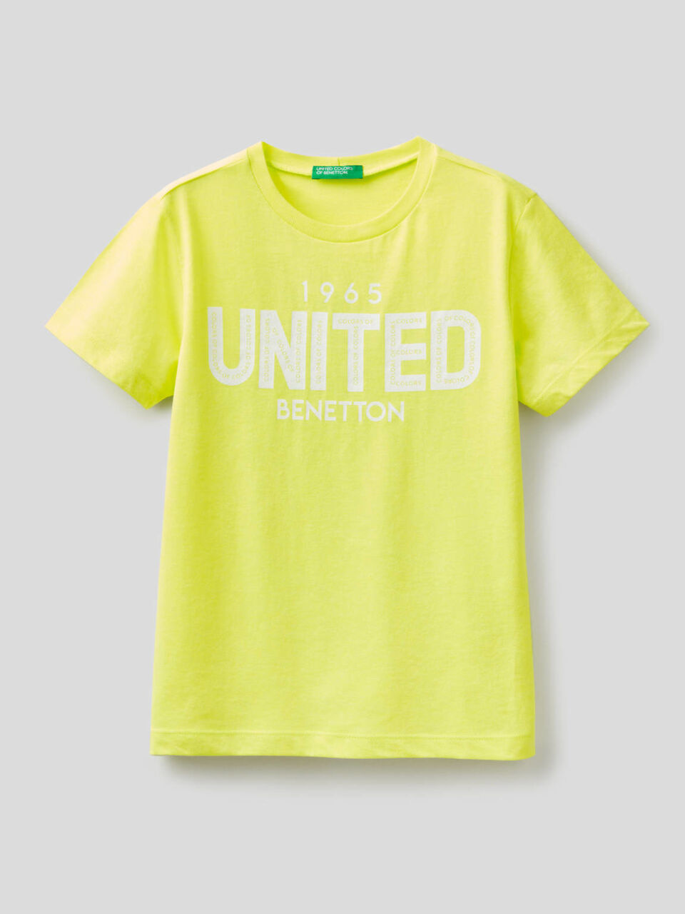 T-shirt fluo con logo stampato image number 1
