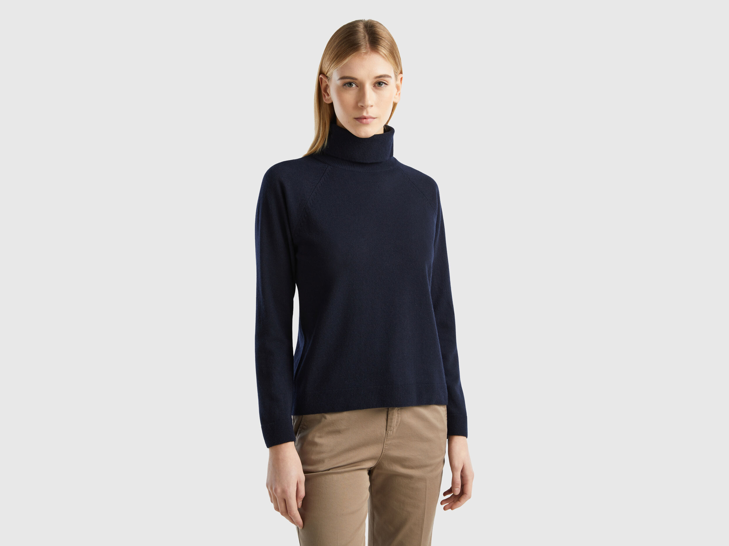 Maglioni collo alto benetton on sale
