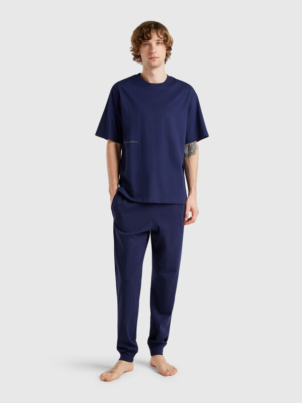 Pantaloni con elastico logato Uomo