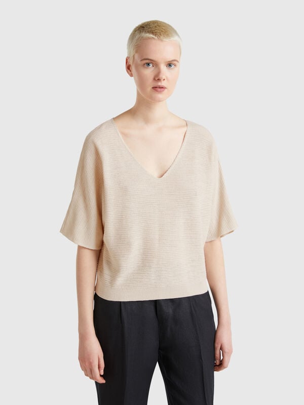 Maglia reversibile cropped Donna