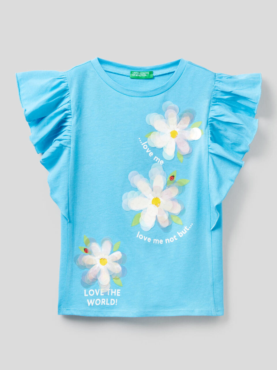 T-shirt con manica a volant image number 1