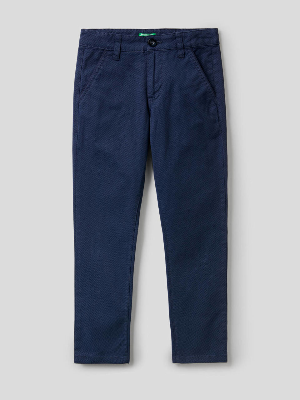 Pantaloni in cotone stretch stampato image number 1