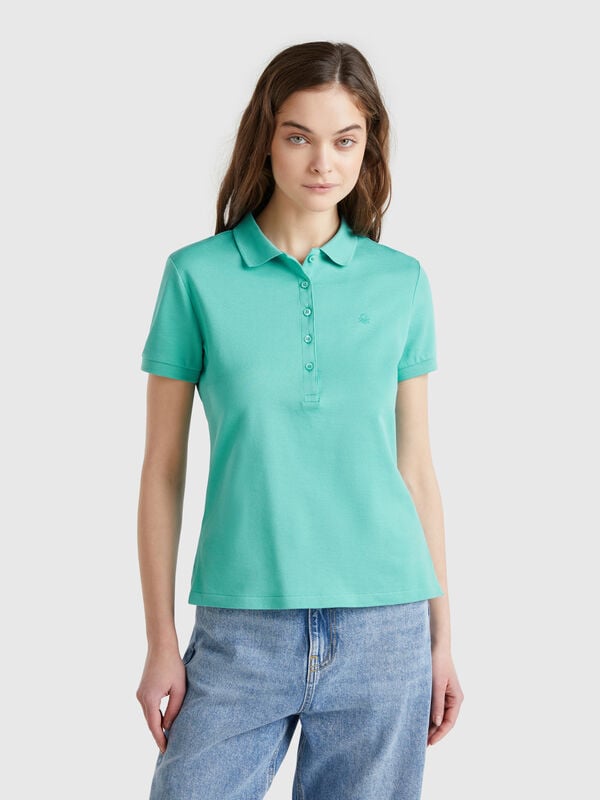Polo slim fit in cotone stretch Donna