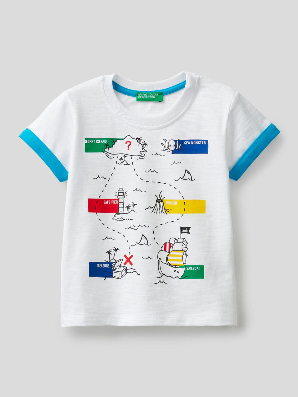 T-shirt in cotone con stampa image number 1