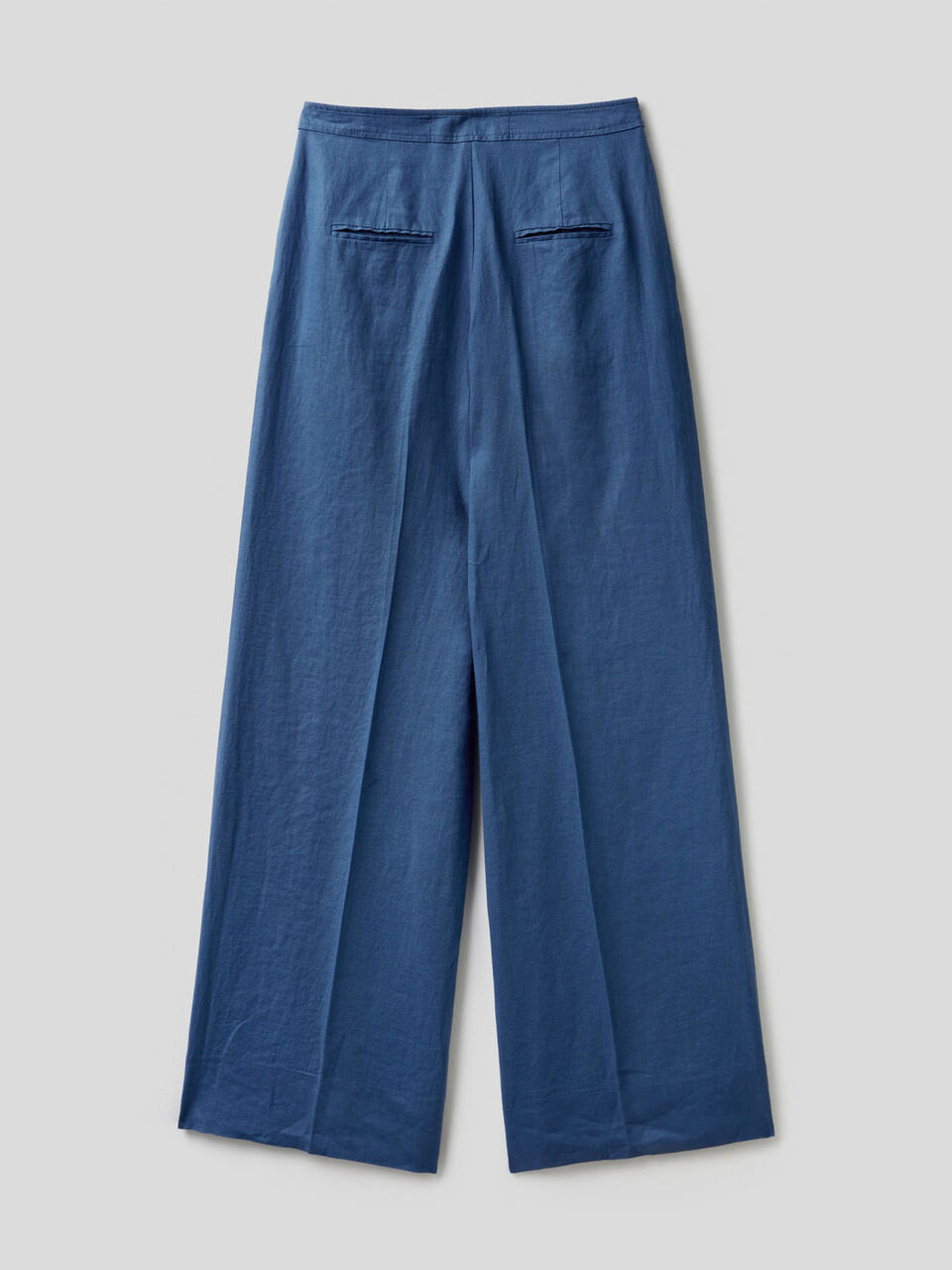 Pantaloni palazzo in 100% lino image number 2