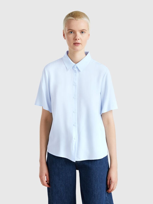 Camicia manica 3/4 in viscosa Donna