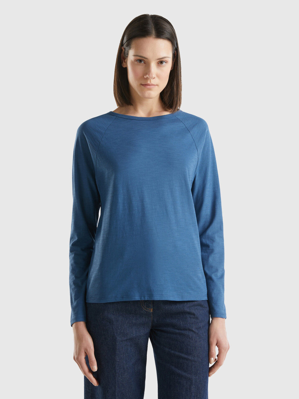 Benetton magliette manica lunga sale