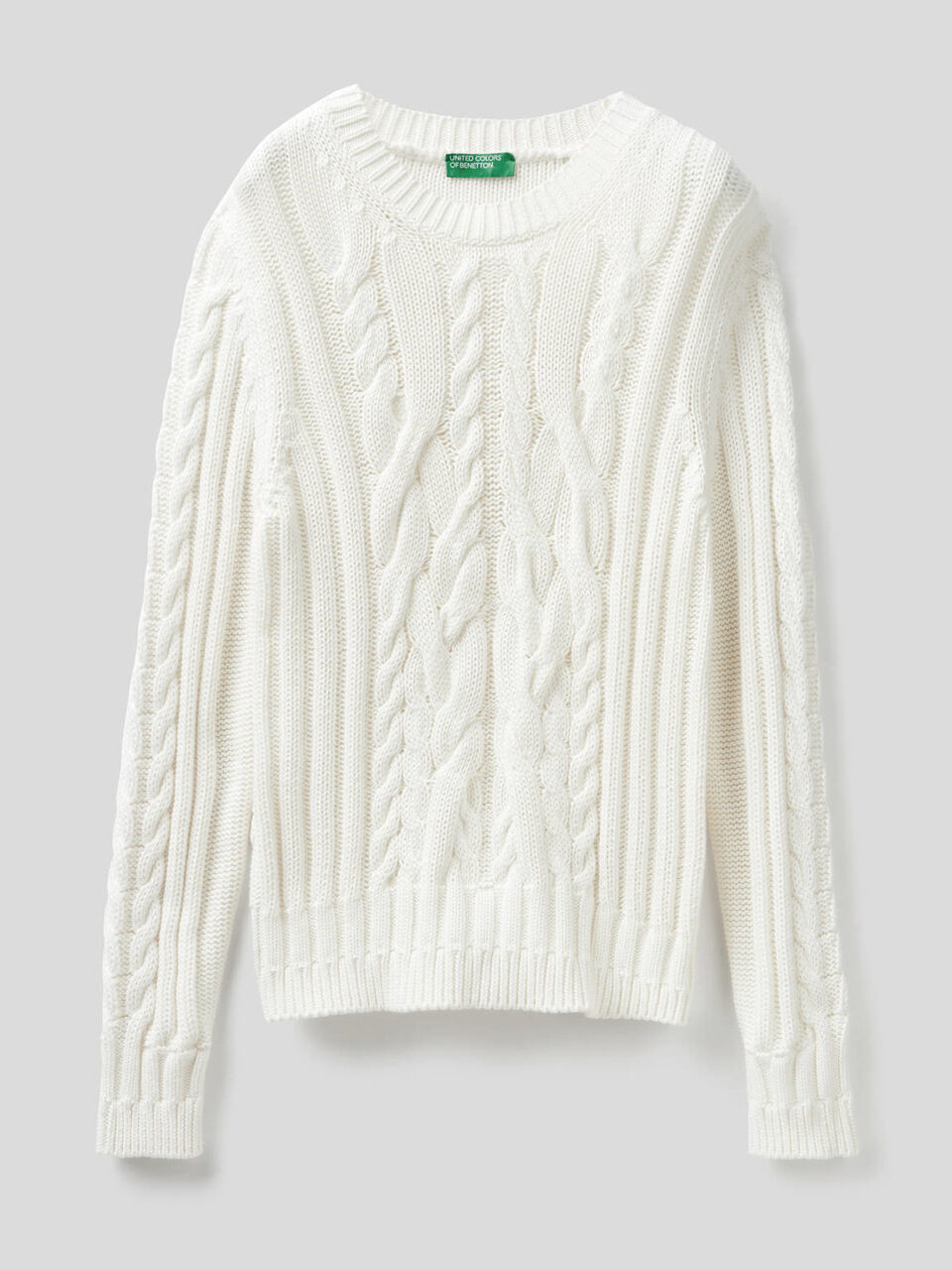 Maglia lavorata in 100% cotone image number 1
