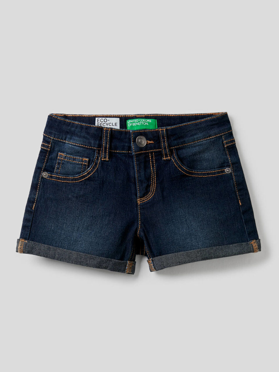 Shorts in cotone elasticizzato image number 1