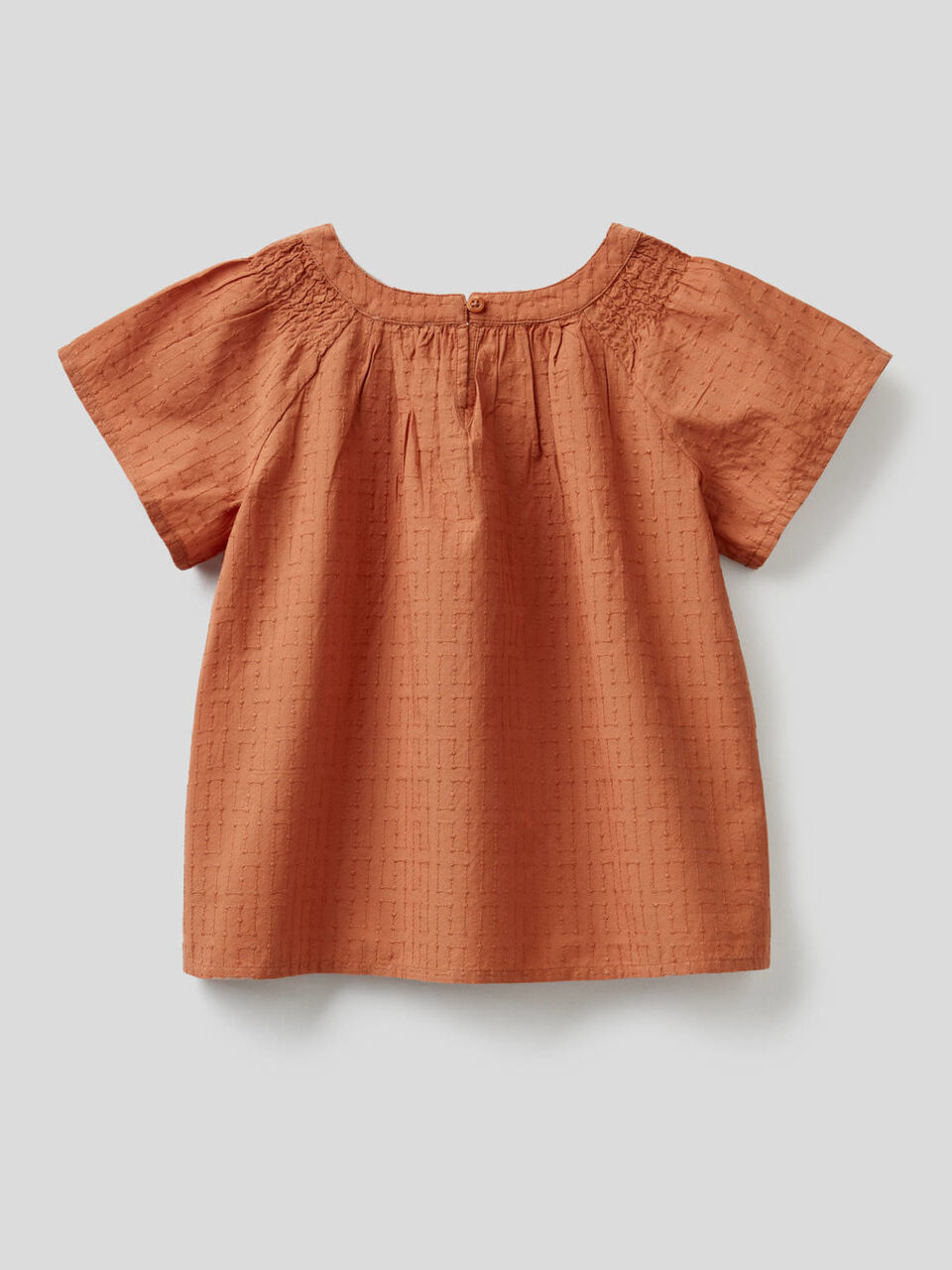 Blusa ricamata in 100% cotone image number 2