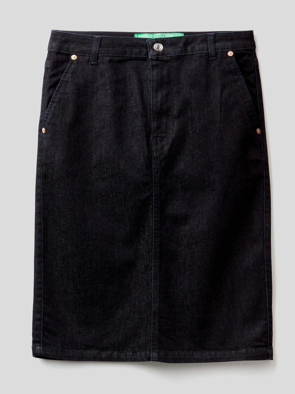 Tubino in denim elasticizzato image number 1