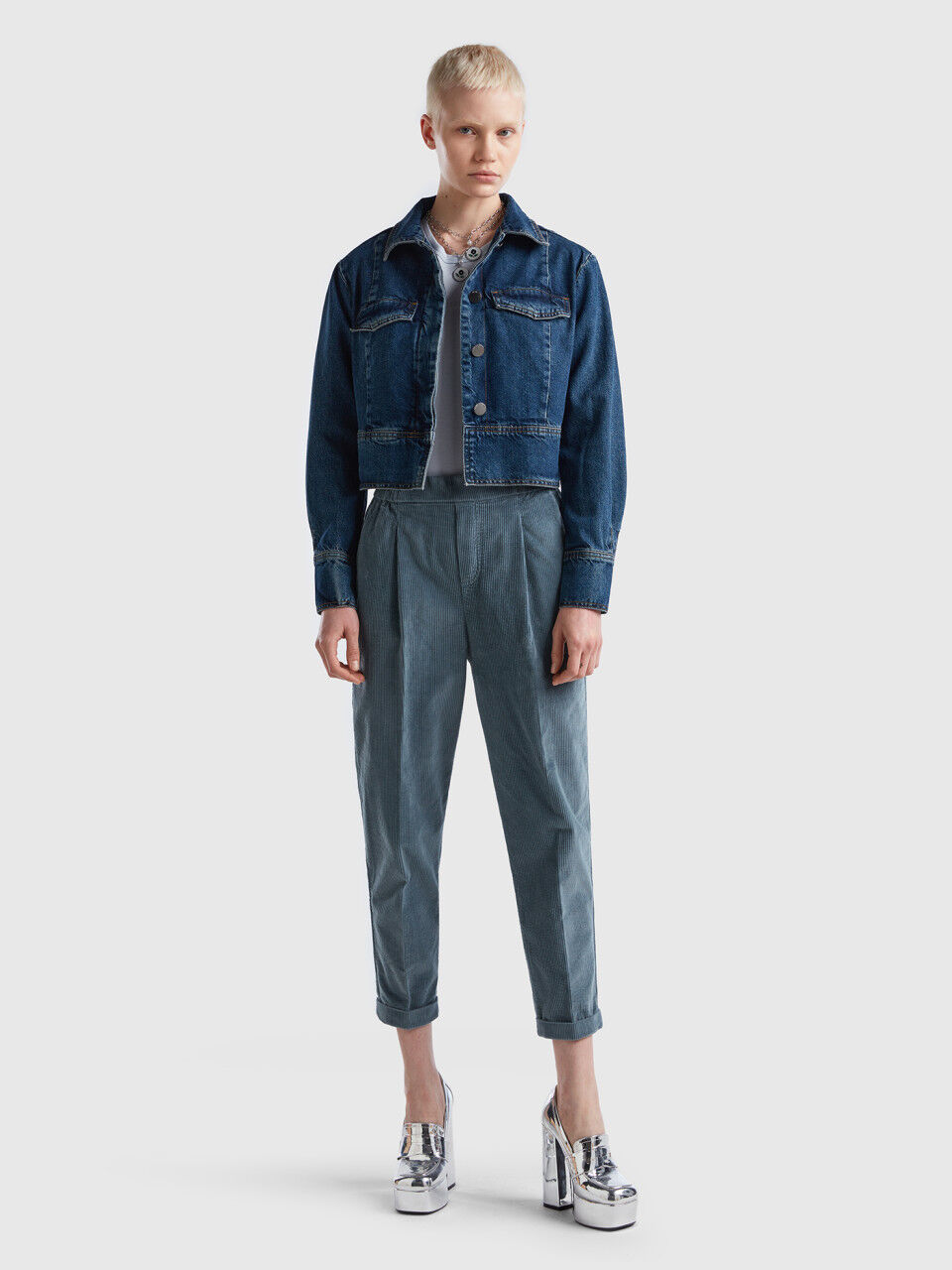 Benetton new arrivals giacca jeans