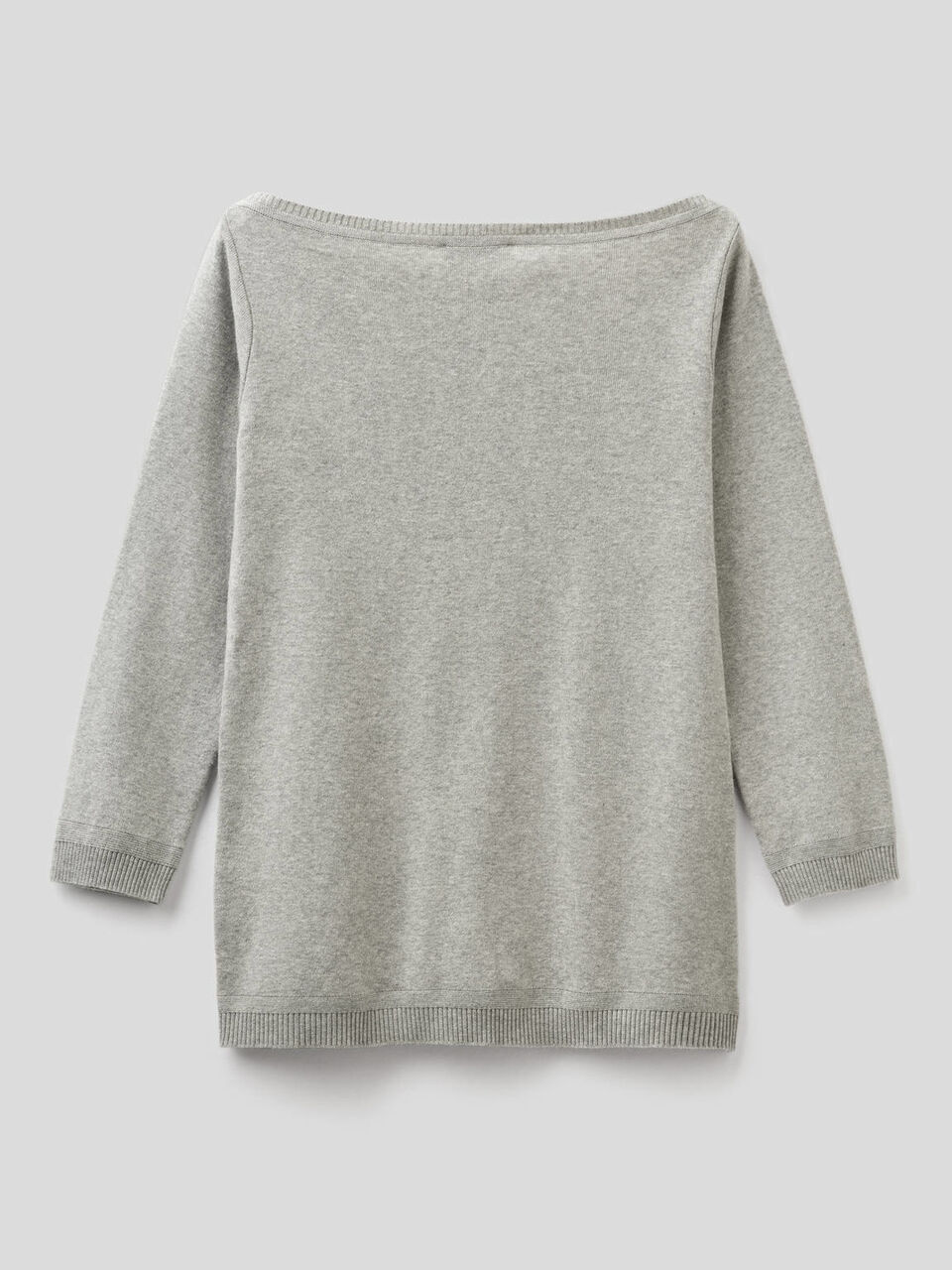 Maglia 100% cotone con scollo a barchetta image number 2