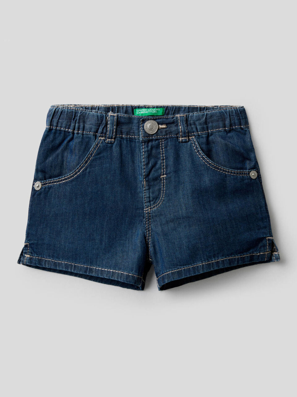 Shorts in tessuto chambray image number 1