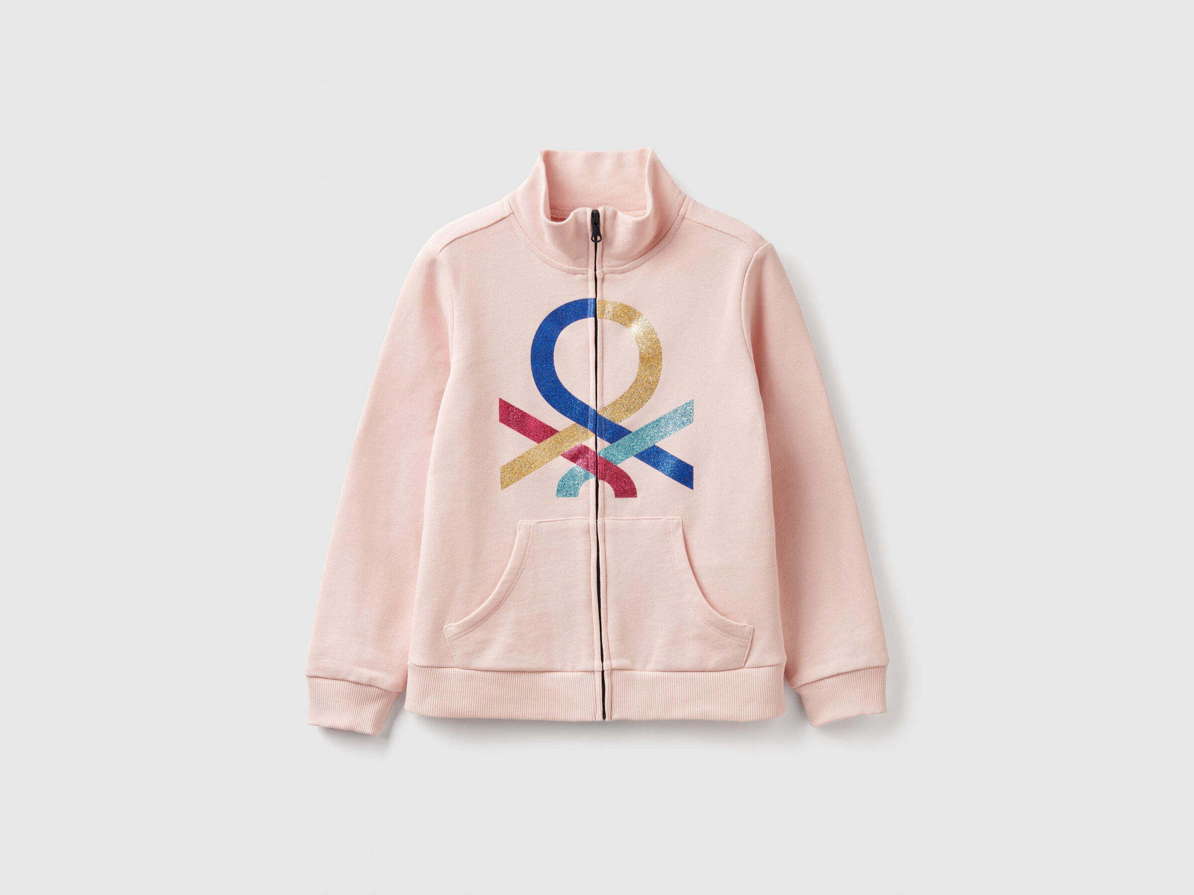 Felpa con zip e logo image number null