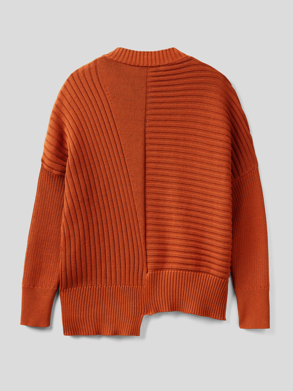 Maglione girocollo a coste image number 2