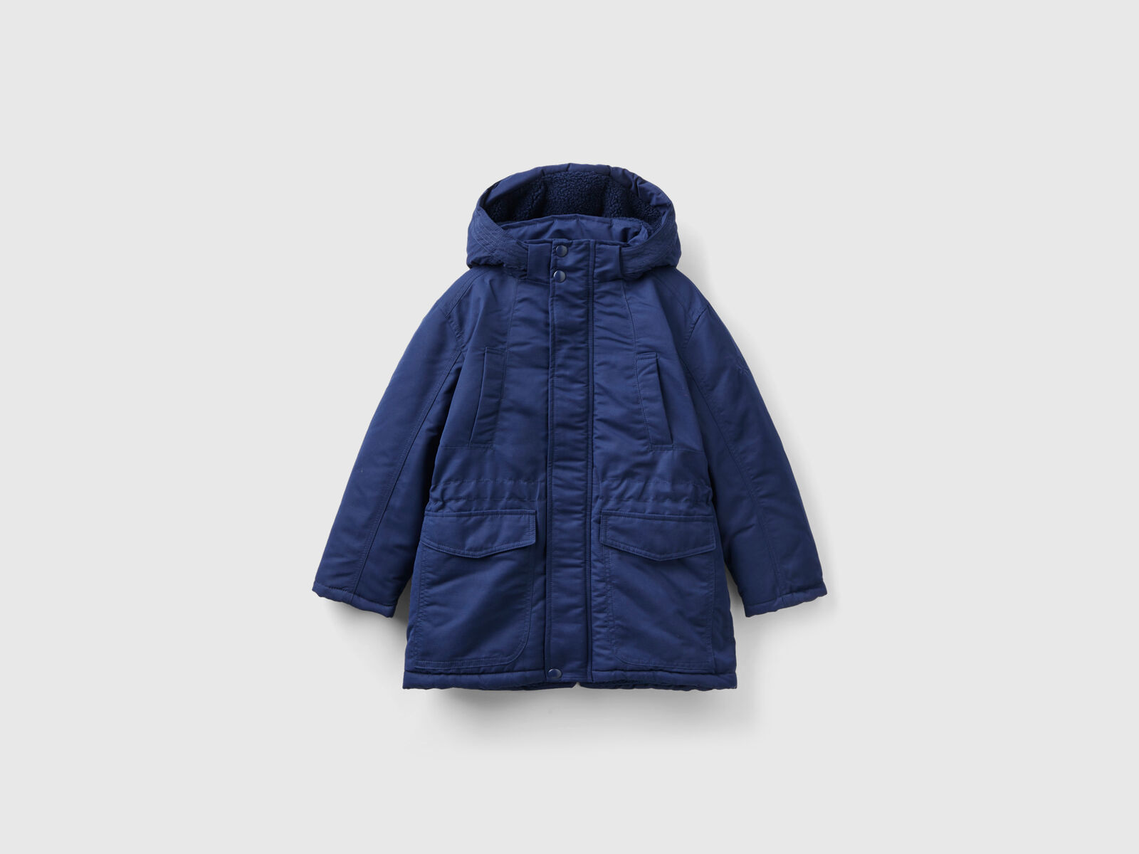 Parka imbottito con tasche Blu Scuro Bambino