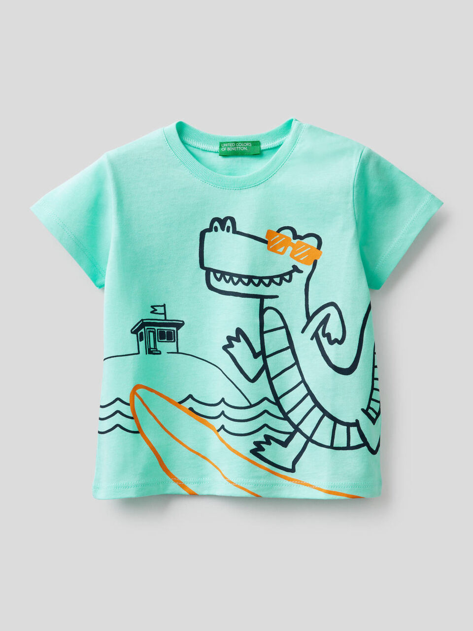 T-shirt in puro cotone con stampa image number 1