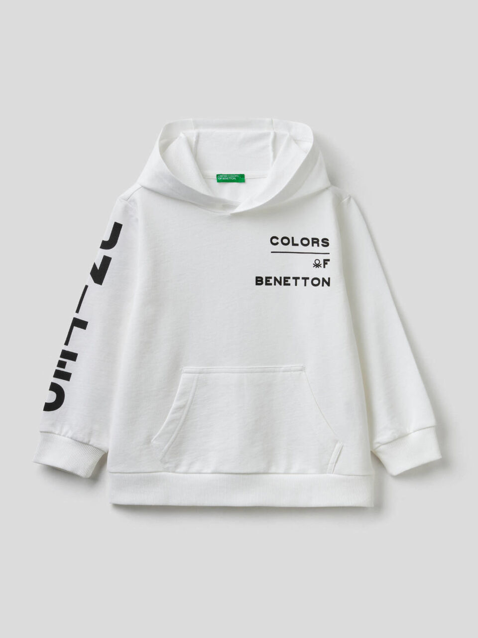 Felpa 100% cotone con cappuccio image number 1