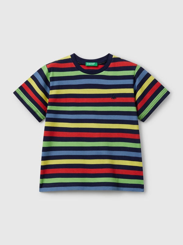 Maglietta a righe 100% cotone Bambino