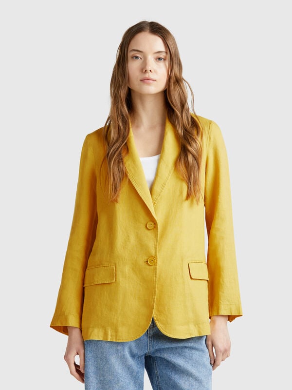 Blazer in puro lino Donna