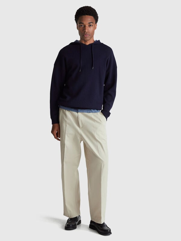 Maglia con cappuccio relaxed fit Uomo