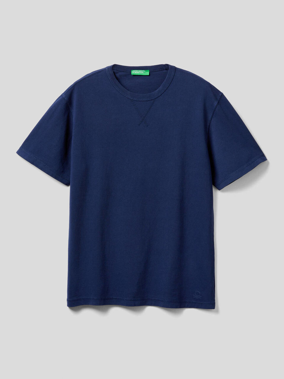 T-shirt girocollo in puro cotone image number 1