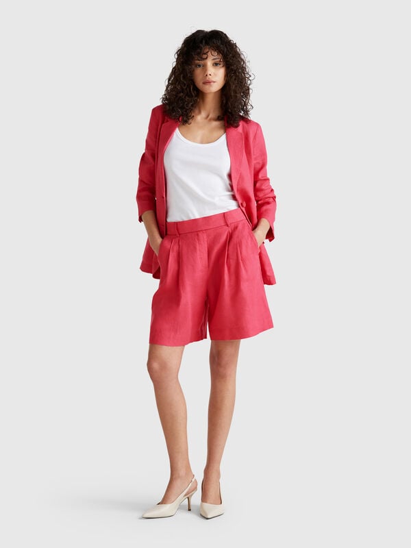 Bermuda 100% lino Donna
