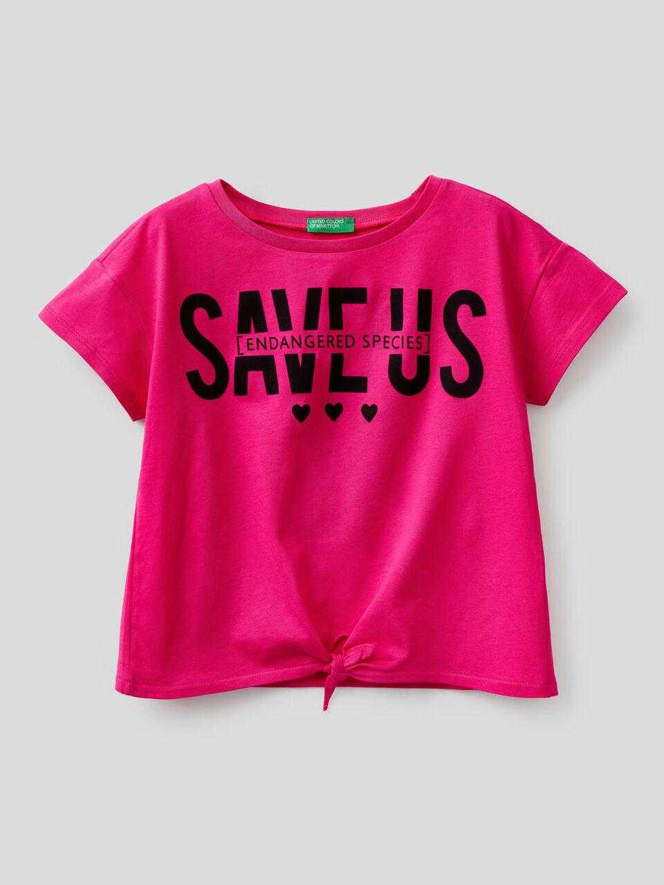 T-shirt con fiocco sul fondo image number 1