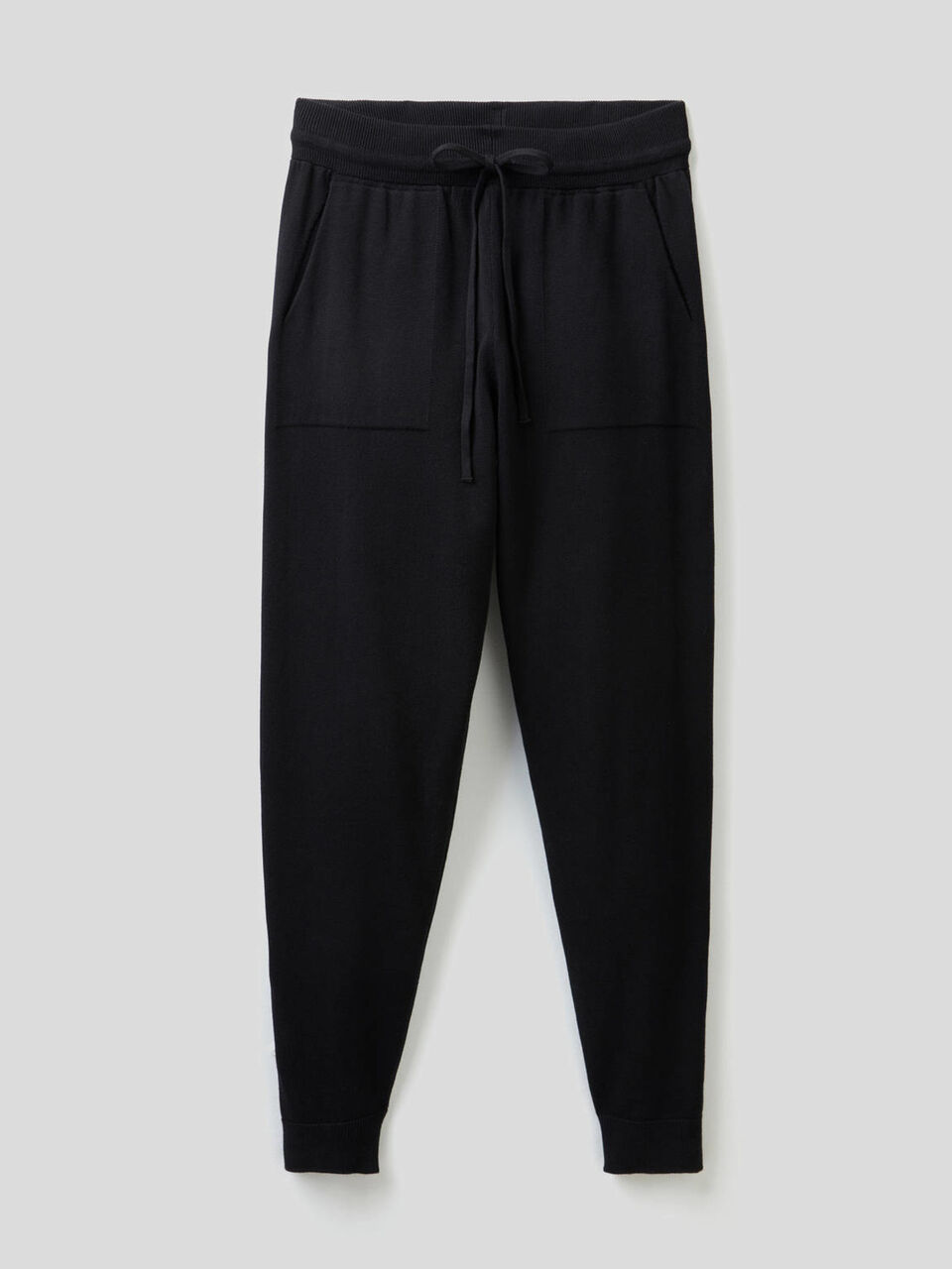 Pantaloni con coulisse in cotone tricot image number 1