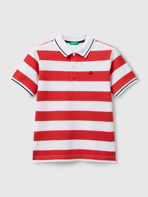 Polo manica corta a righe Bambino