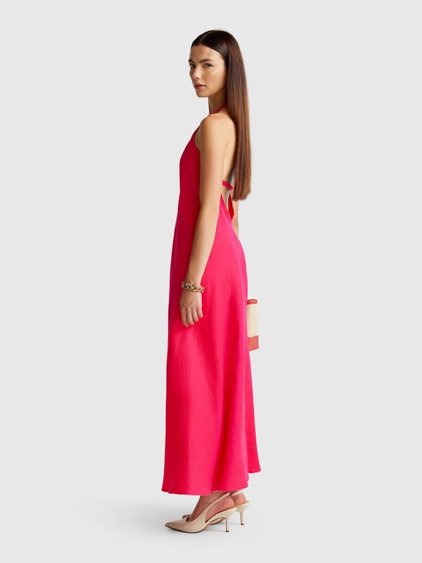 Vestito lungo in puro lino Donna