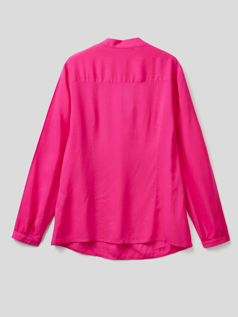 Blusa fluida con scollo a V image number 2
