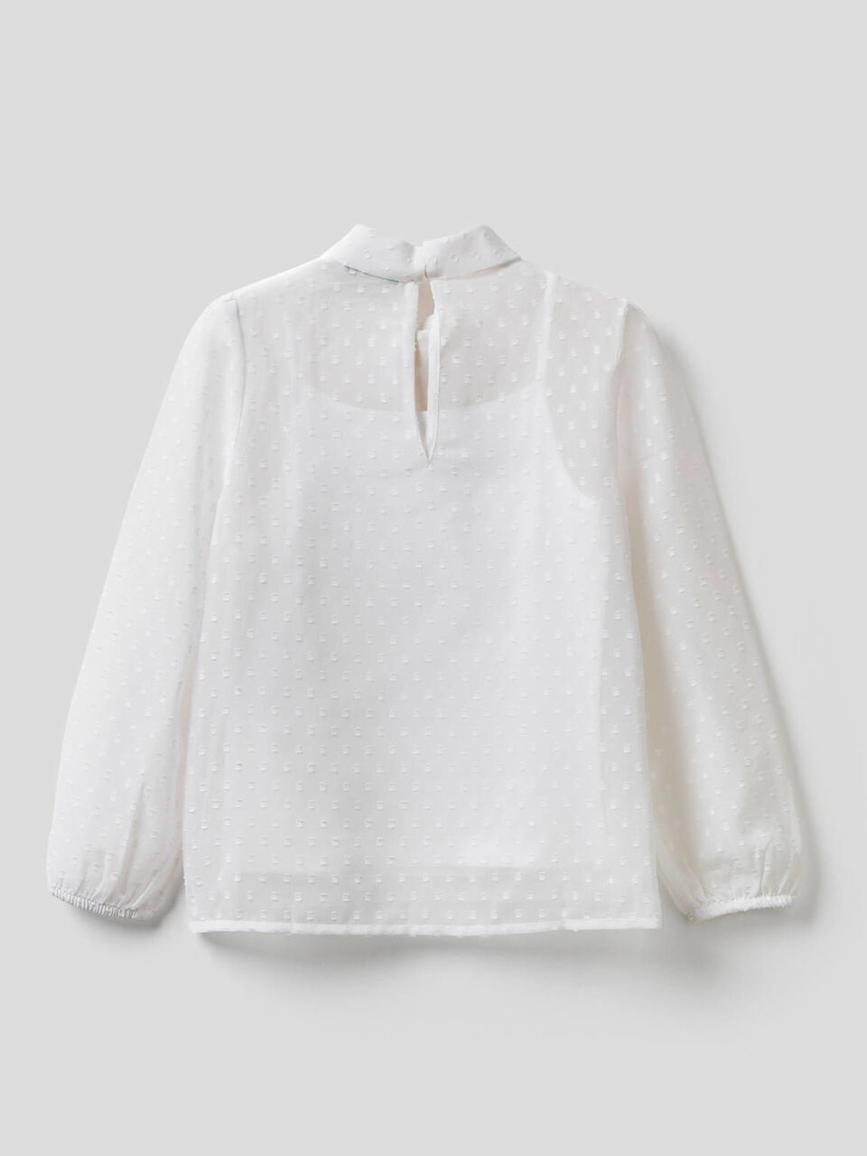 Blusa con fiocco sul collo image number 2
