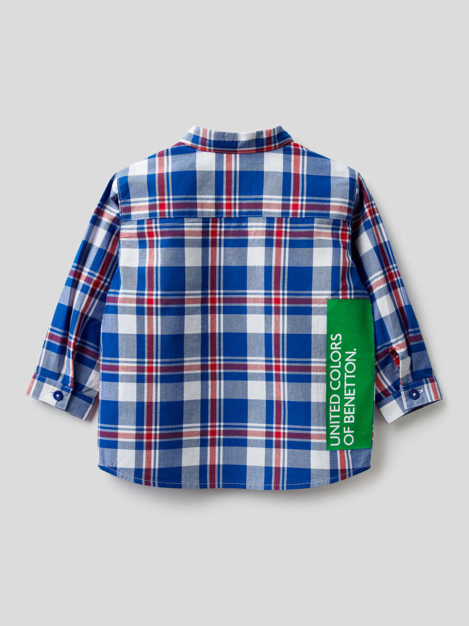 Camicia a quadri 100% cotone image number 2
