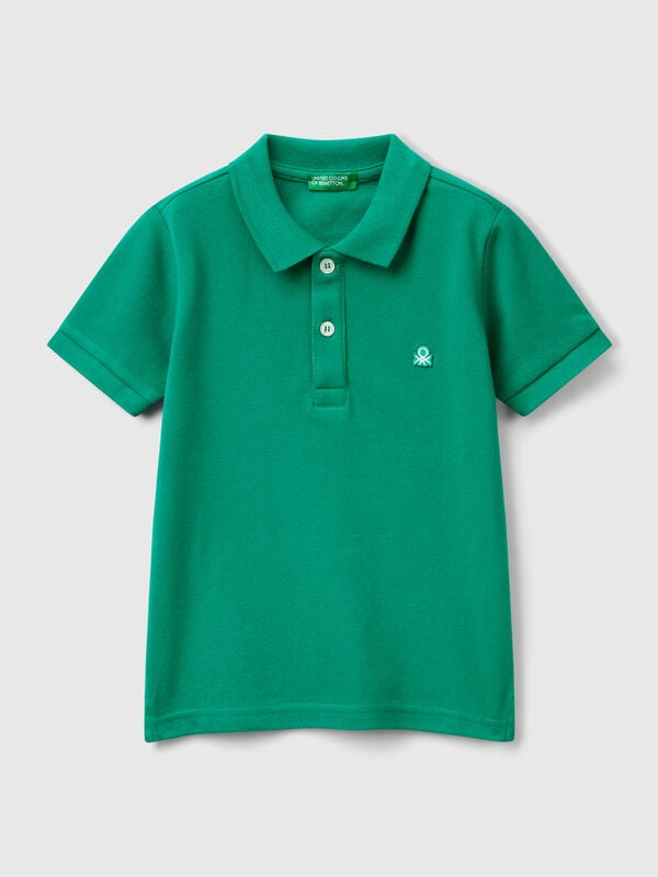 Polo manica corta in puro cotone Bambino