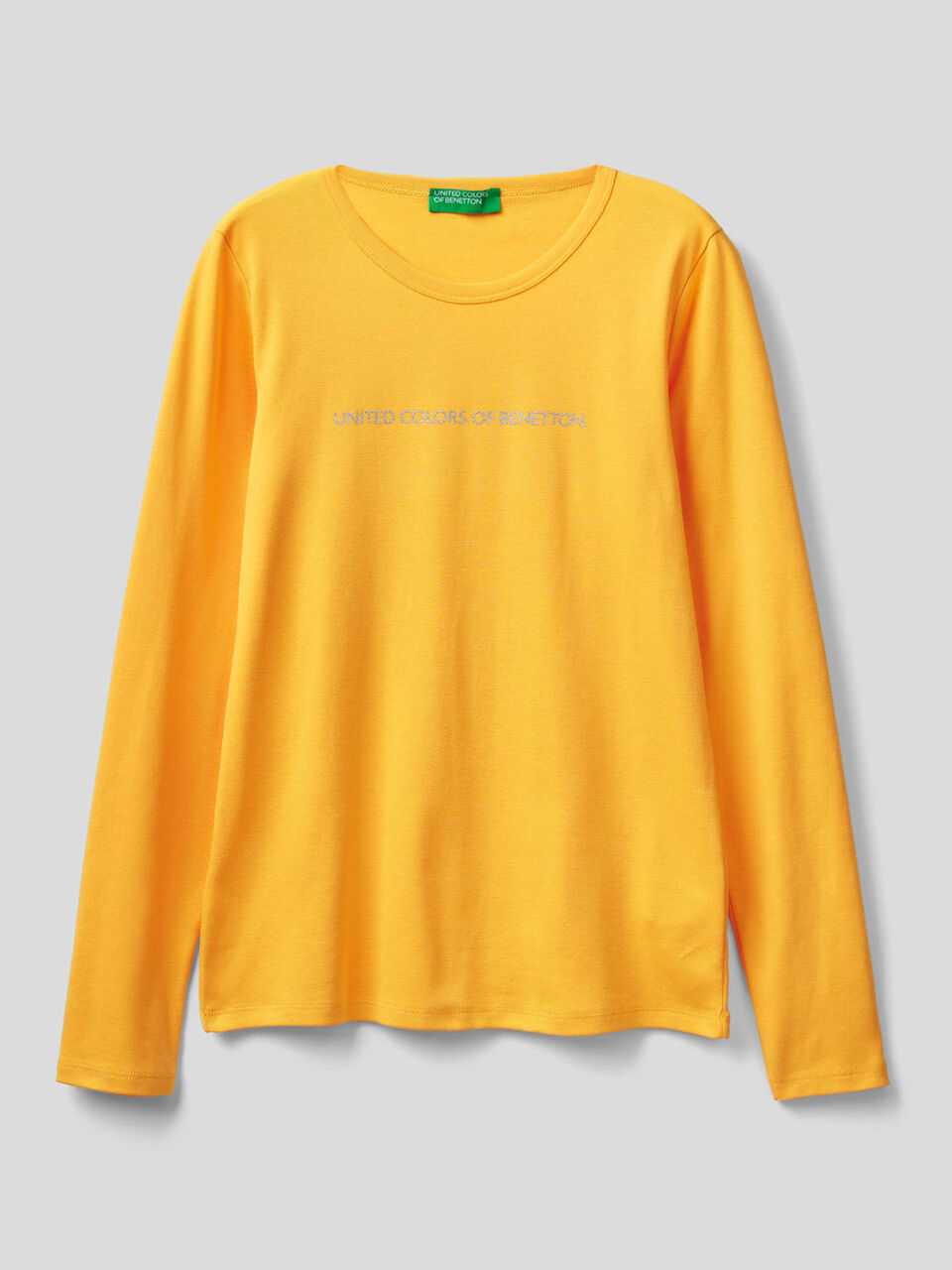 T-shirt a manica lunga 100% cotone image number 1