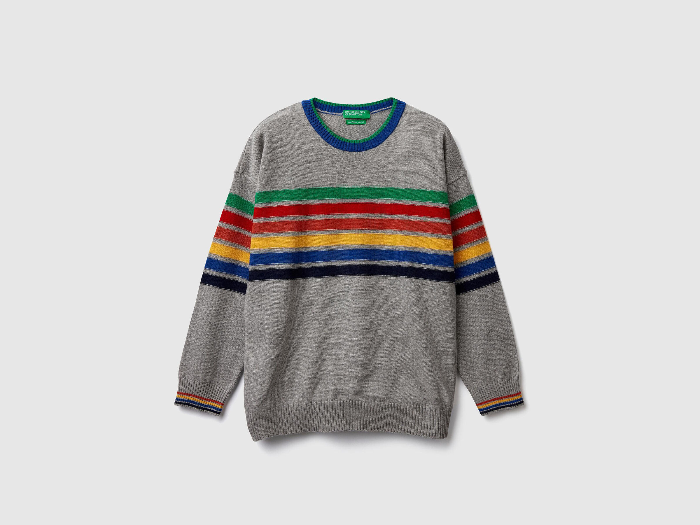 Maglia girocollo a righe image number null