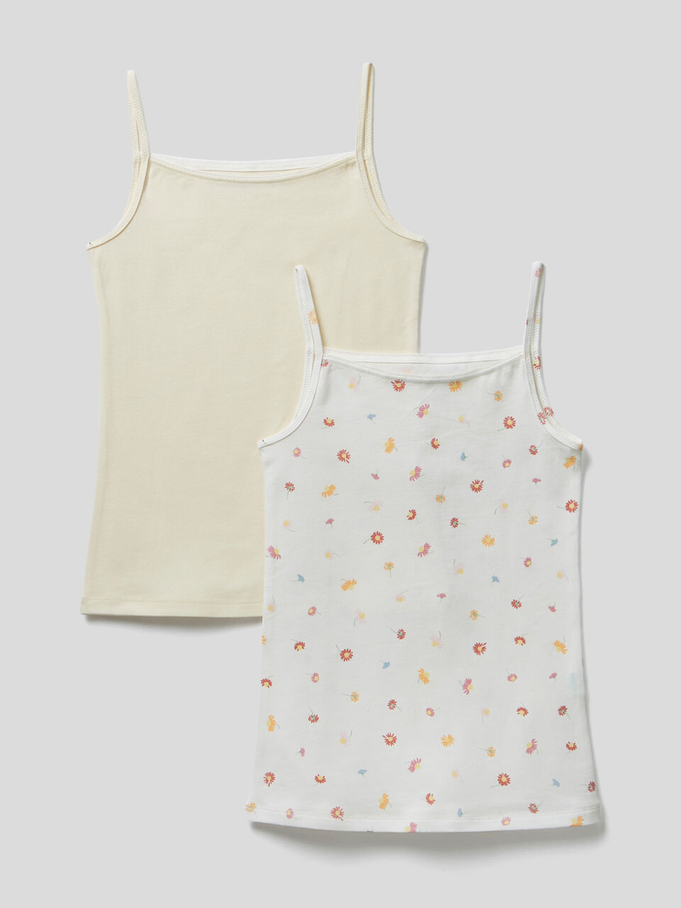 Due canotte in cotone stretch image number 1