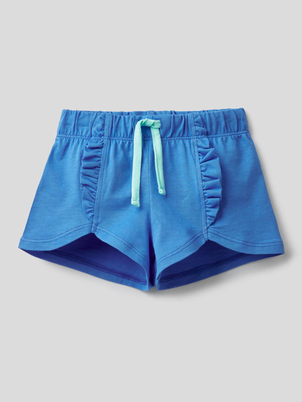 Shorts in 100% cotone con rouches image number 1