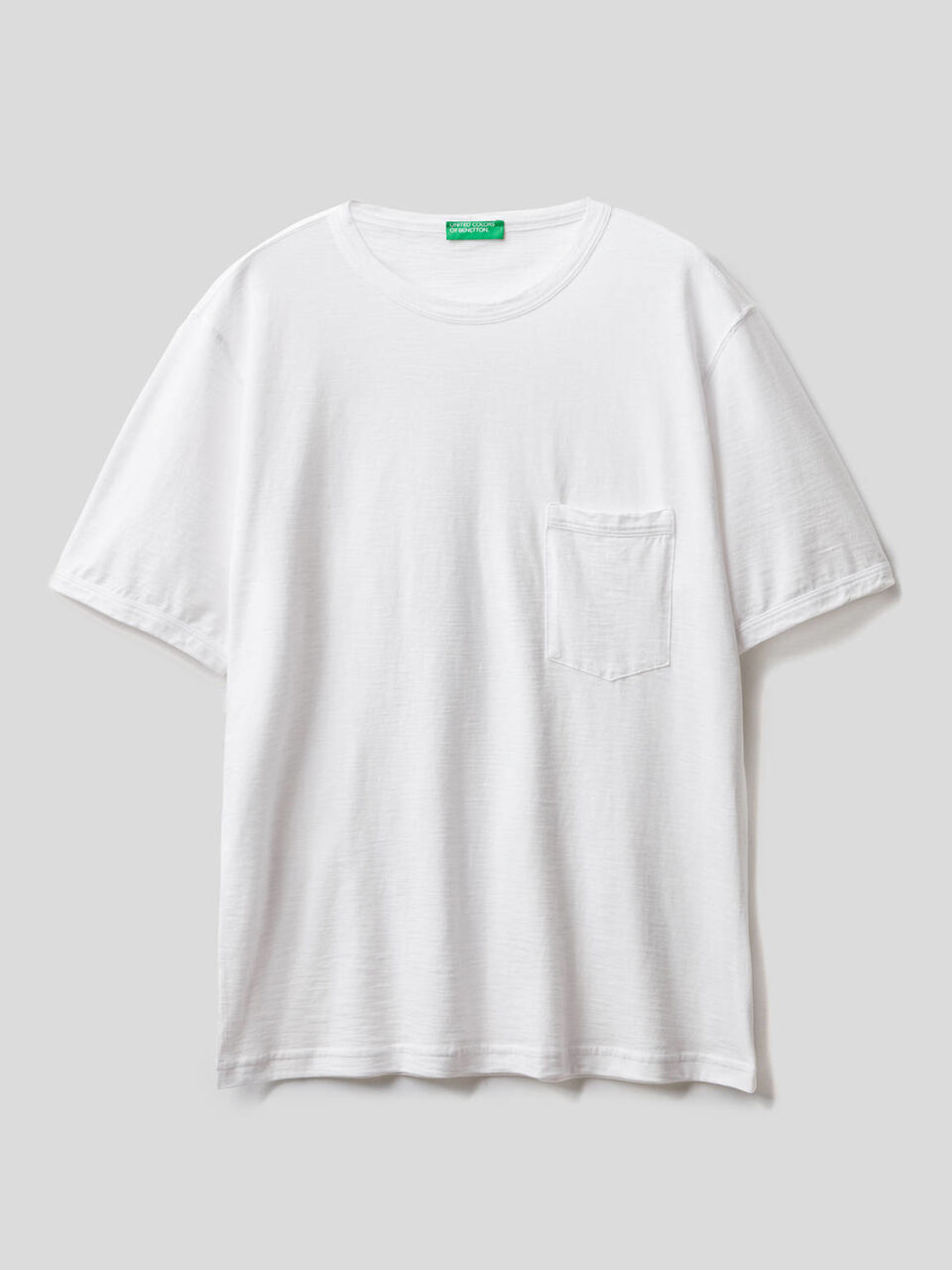 T-shirt in cotone con taschino image number 1