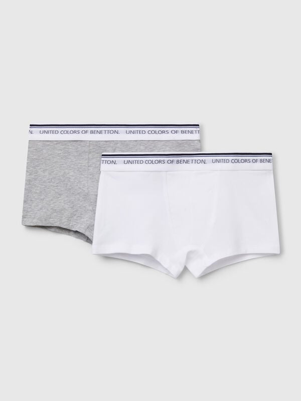 Due boxer con elastico logato Bambino