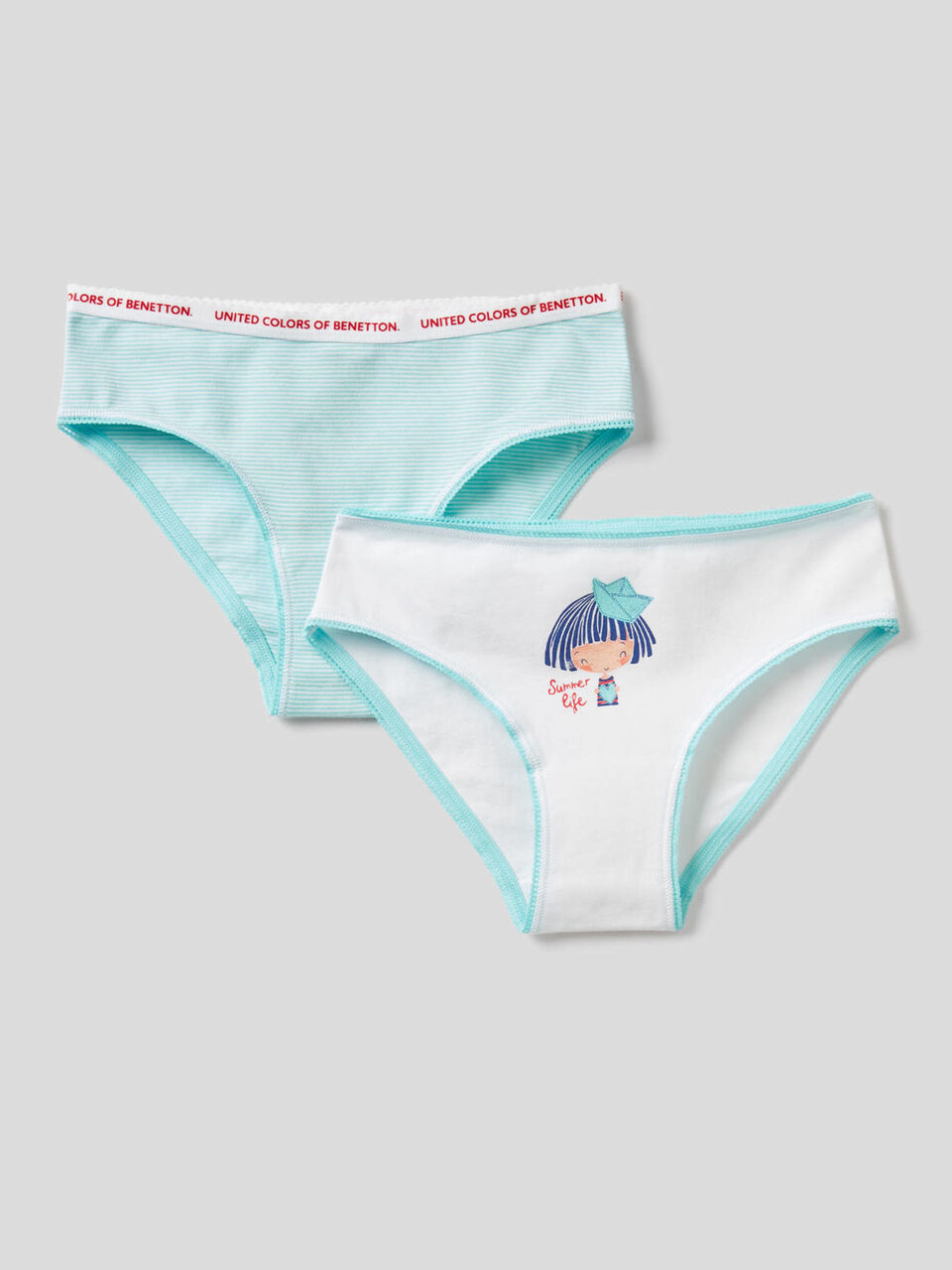 Due slip in cotone stretch image number 1