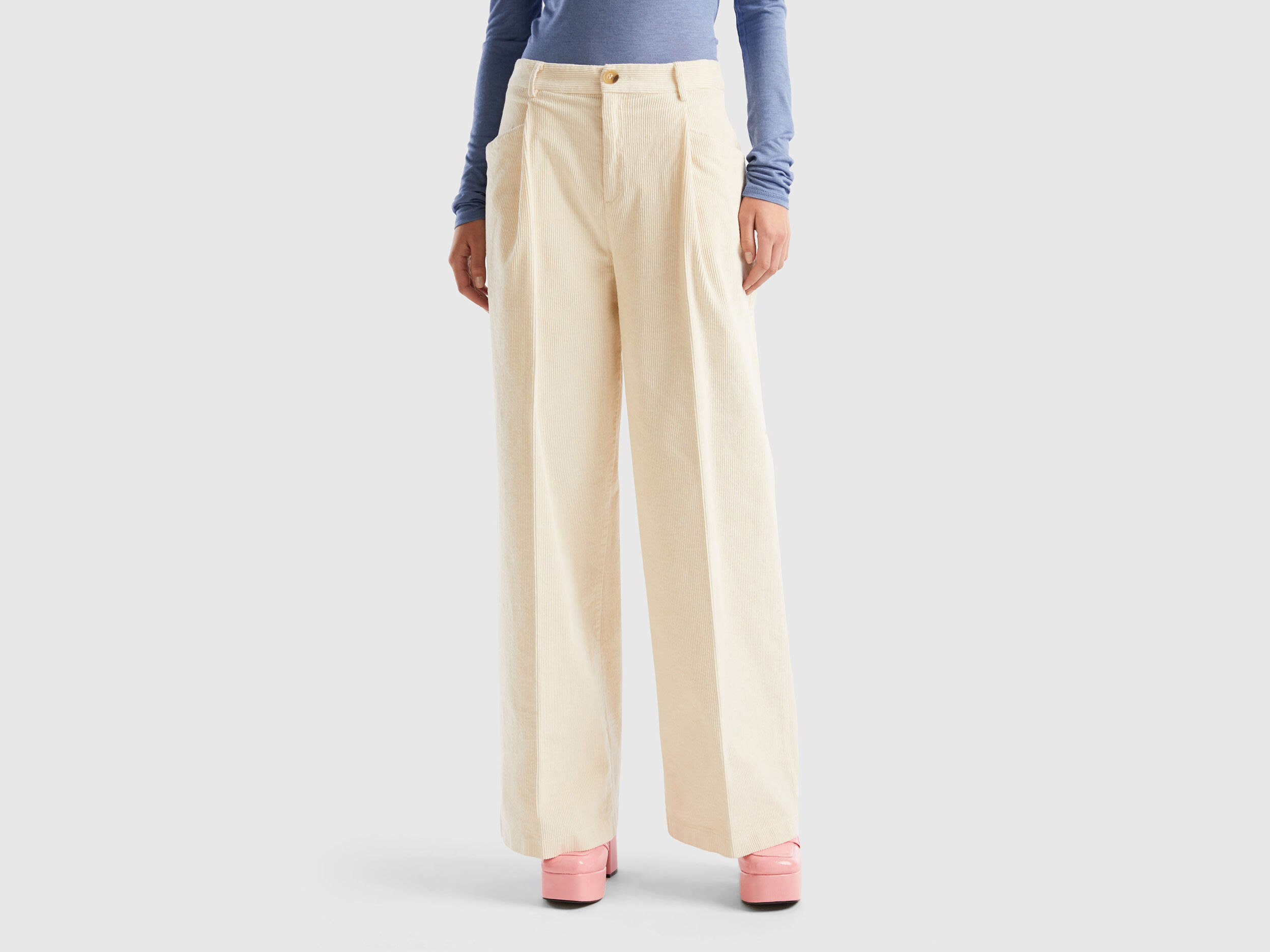 Pantaloni di clearance velluto benetton